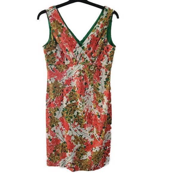 Donna Ricco New York Floral Sleeveless Sheath dress size 12 - Picture 1 of 4